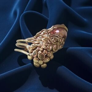 Asymmetrical Cuff Bracelet  GRAPES  Molten Metals